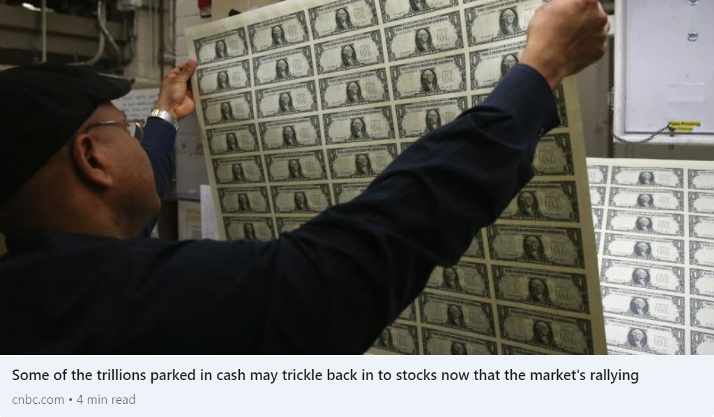 Trillions in Cash May Trickle Back into Stocks