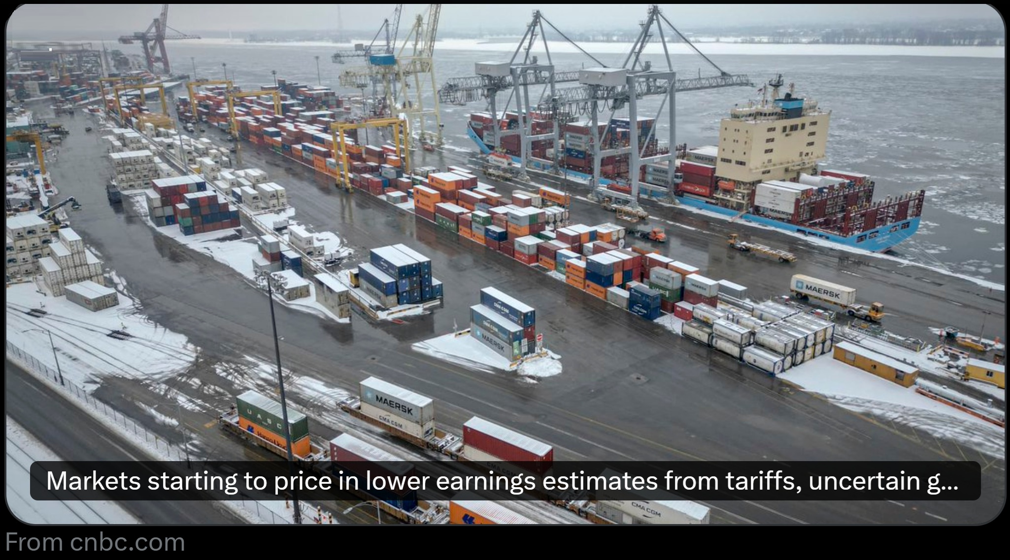 Markets Price in Lower Earnings Estimates from Tariffs