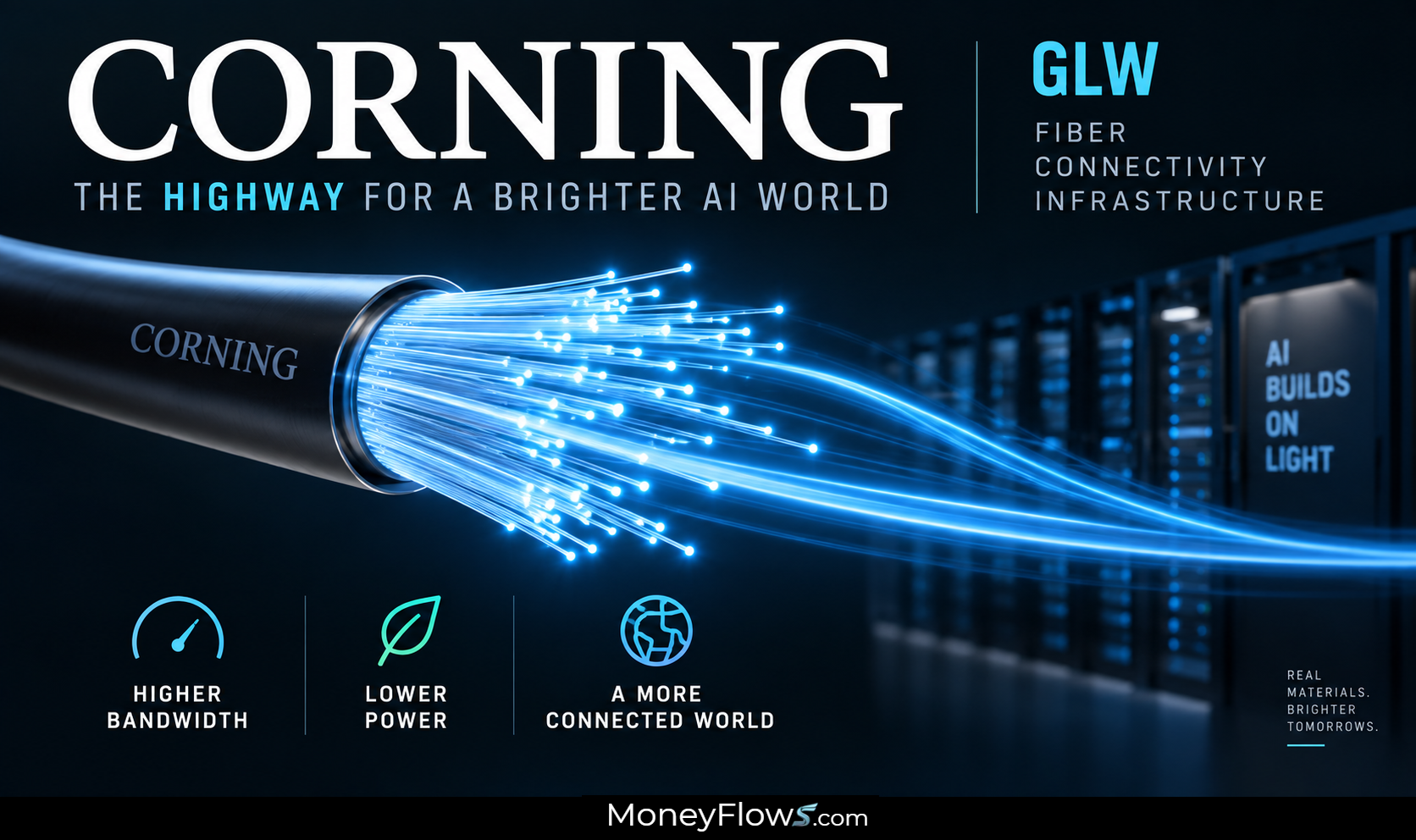 Corning GLW fiber optics | MoneyFlows.com