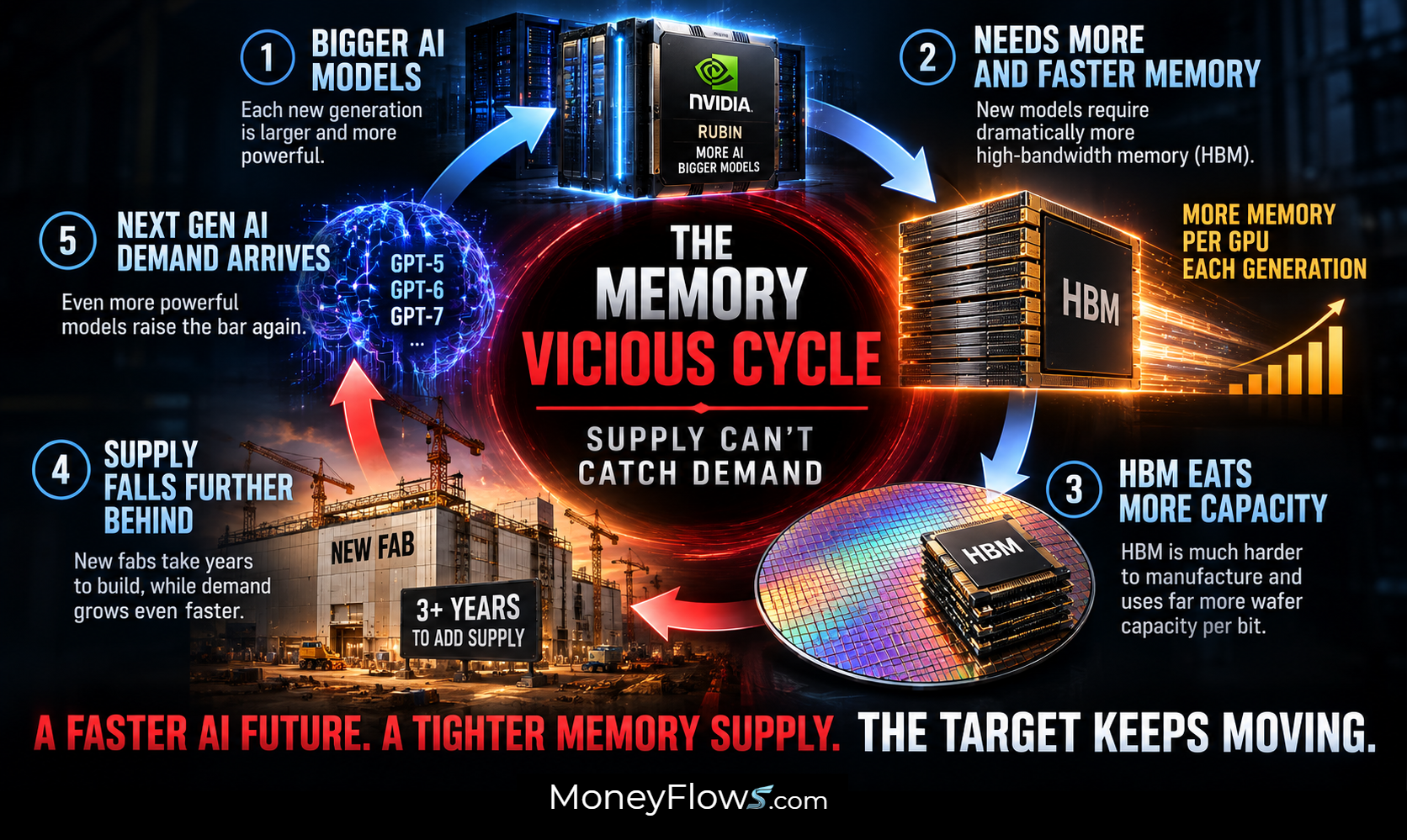 Memory supply can’t keep up with demand | MoneyFlows.com