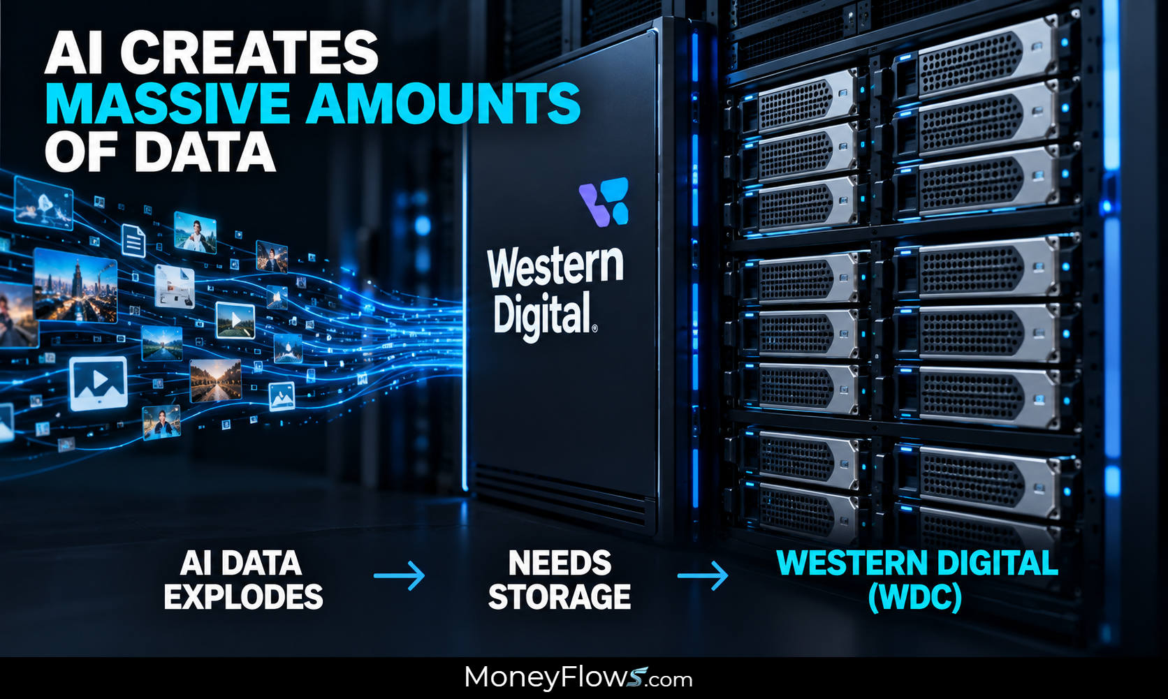Western Digital (WDC) AI storage | MoneyFlows.com